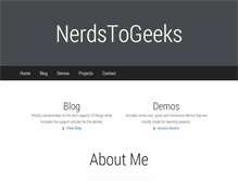Tablet Screenshot of nerdstogeeks.com